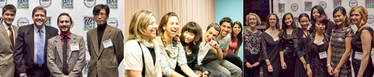 Photos of people smiling together
